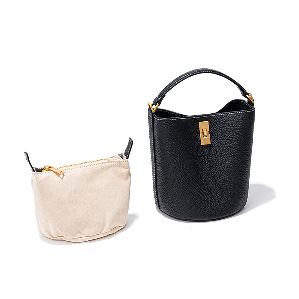 Vintage Leather Bucket Bag