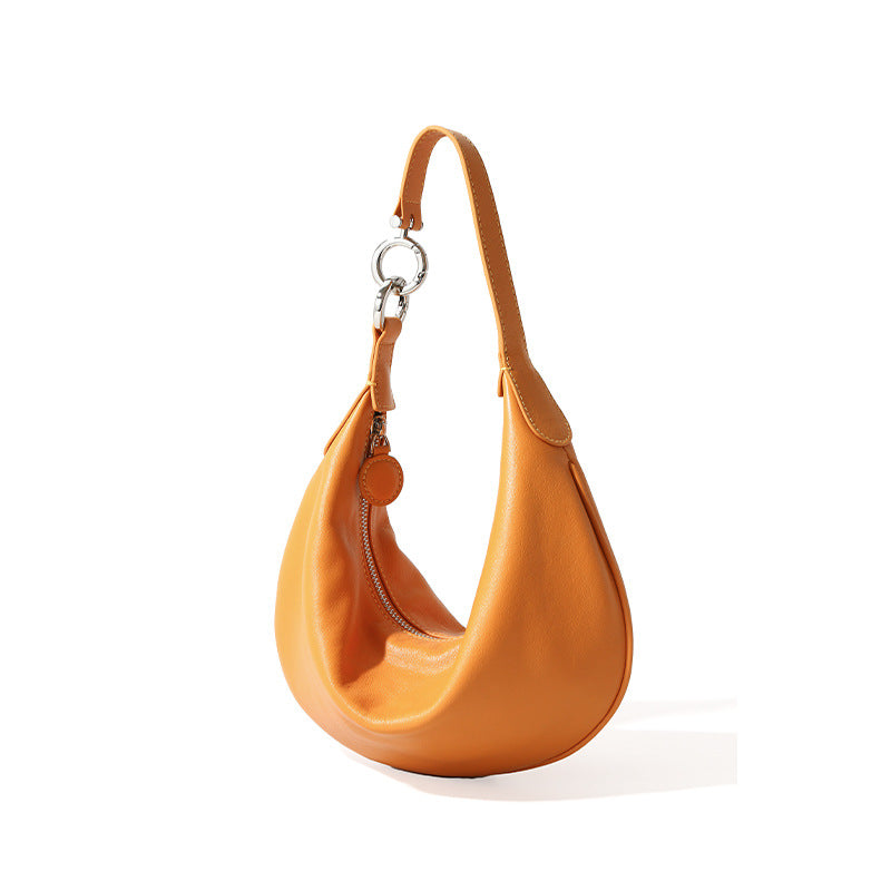 Leather Dumpling Shoulder Bag