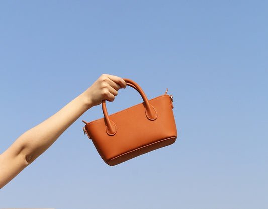 Zip-Top Leather Shoulder Bag