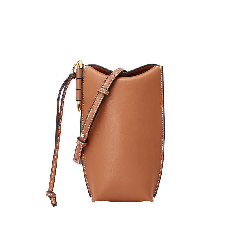 Mini Vintage Leather Phone Crossbody