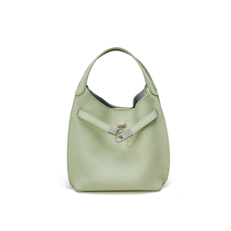 Leather Top-Handle Crossbody
