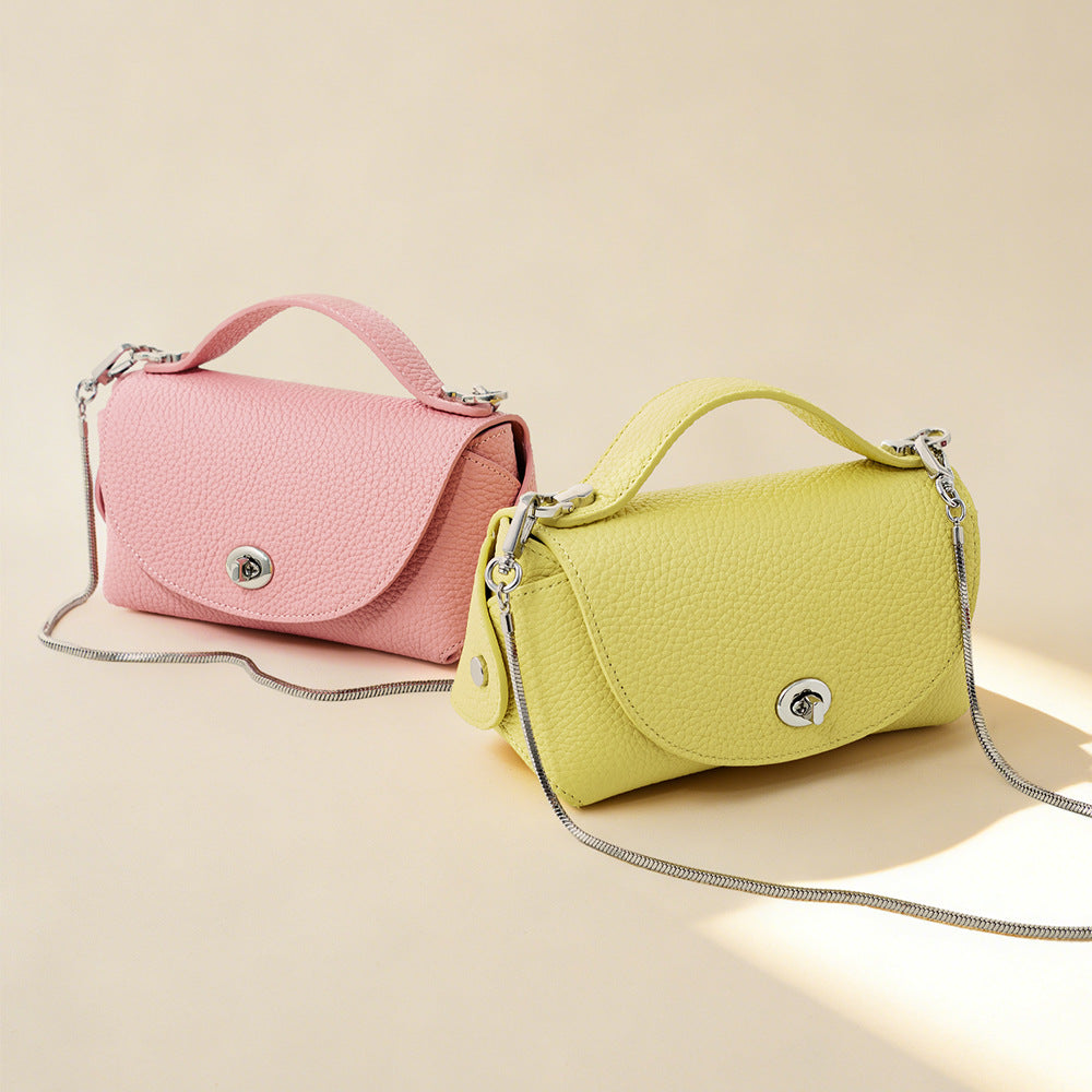 Leather Box Crossbody Bag