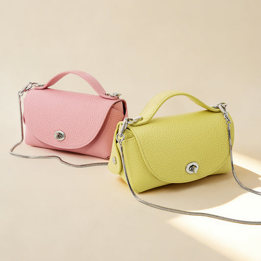 Leather Box Crossbody Bag