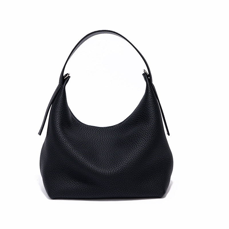 Cowhide Leather Crossbody Handbag