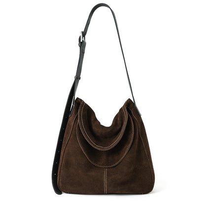 Large Nubuck Leather Crossbody