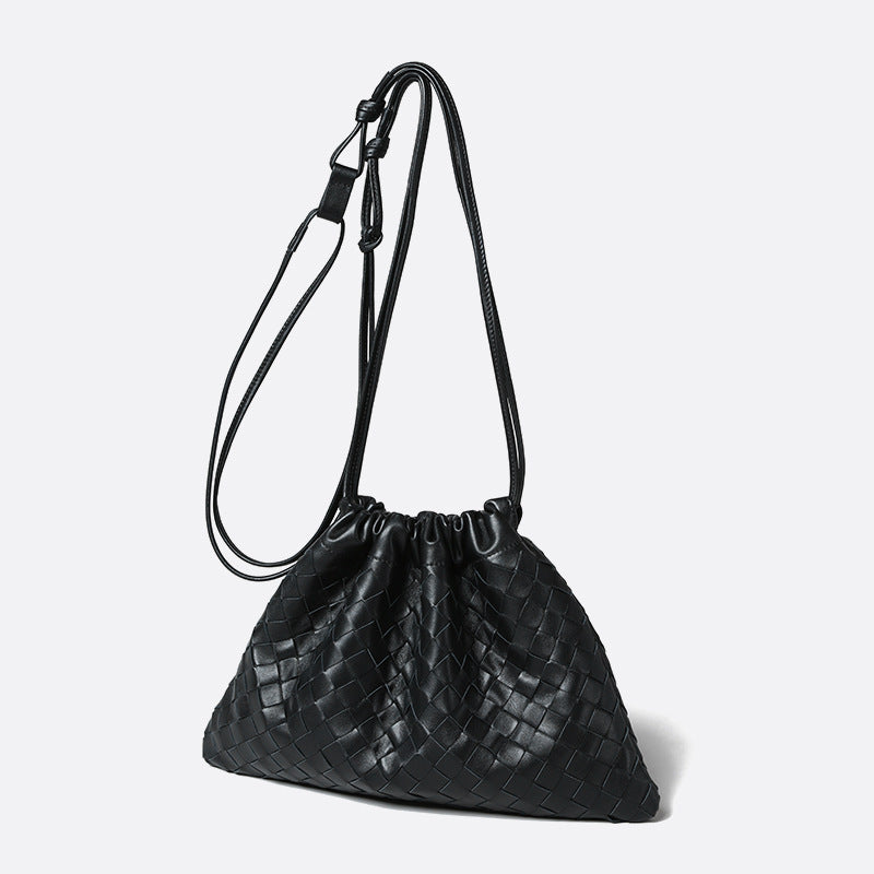Handwoven Lambskin Crossbody Bag