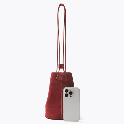 Mini Nubuck Bucket Bag