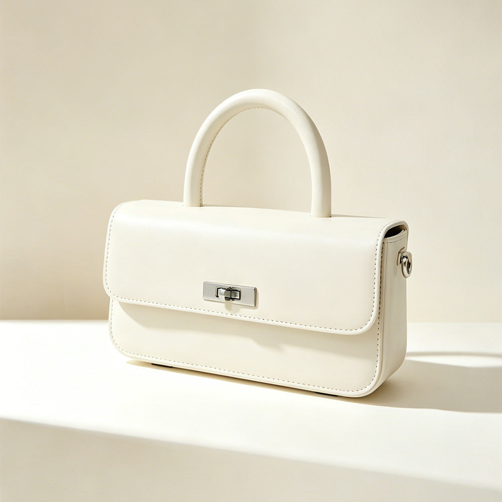 Small Square Leather Handbag