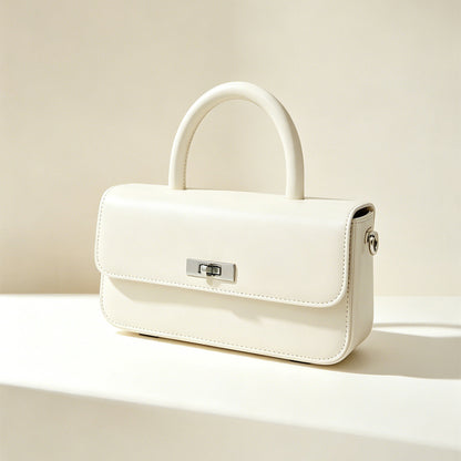 Small Square Leather Handbag
