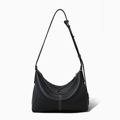 Cowhide Underarm Crossbody Bag