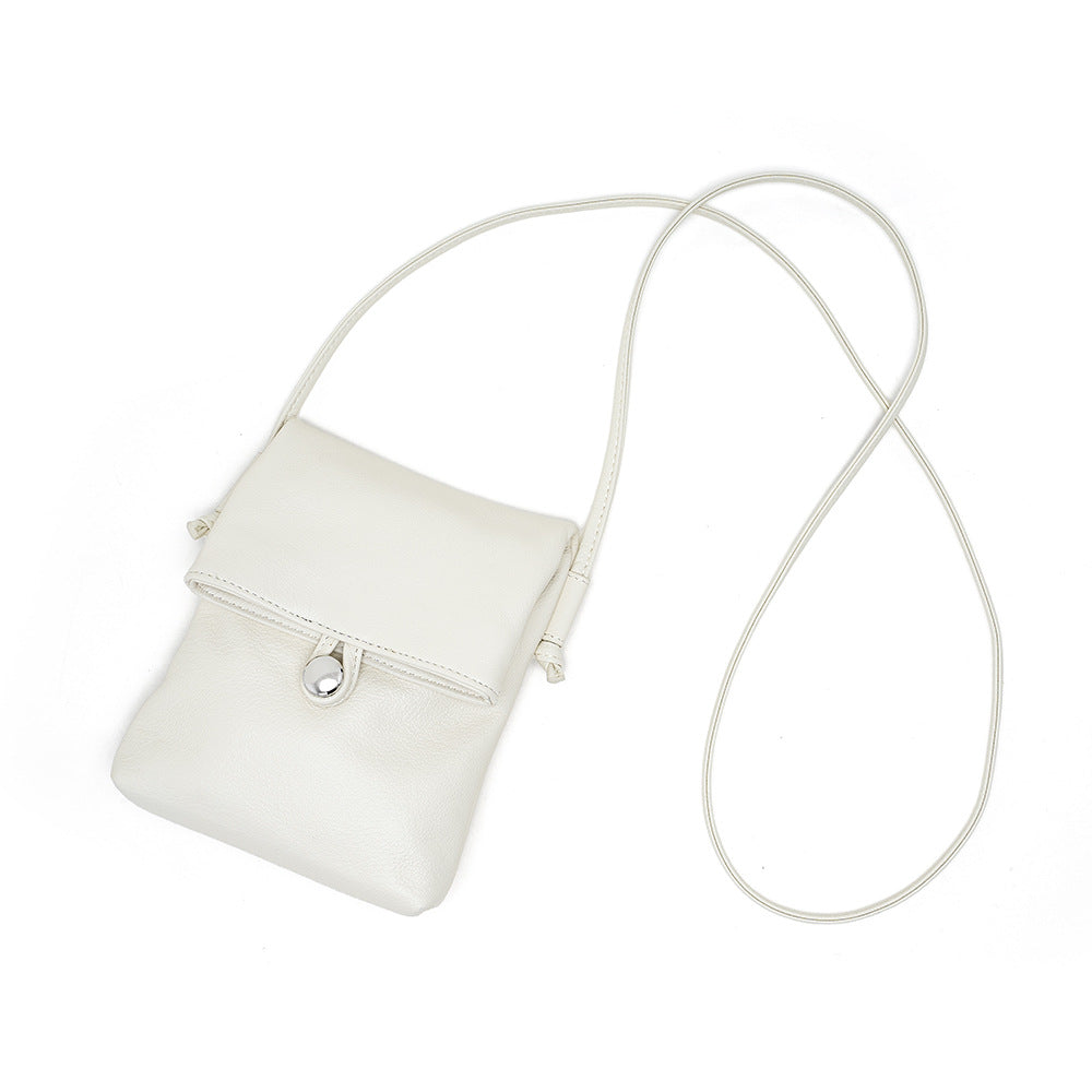 Mini Vertical Leather Phone Bag