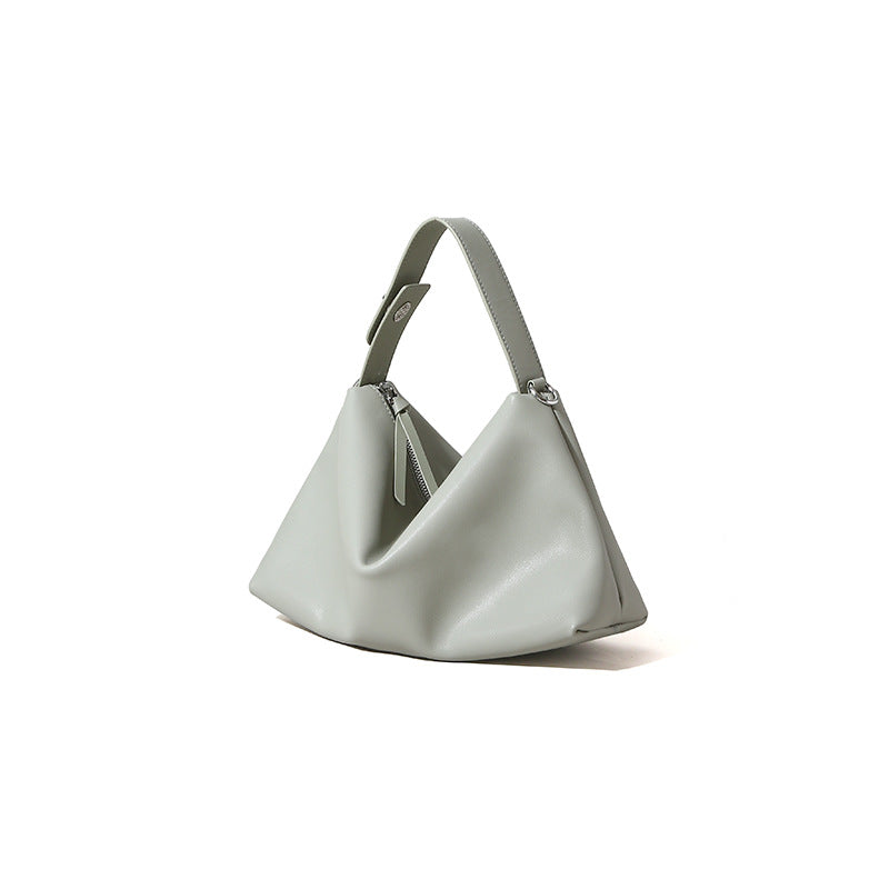 Minimal Leather Cosmetic Shoulder Bag