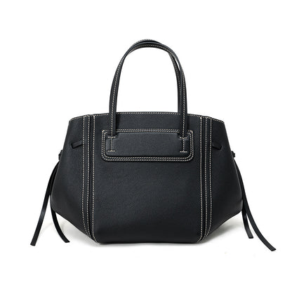 Cowhide Leather Tote with Strap