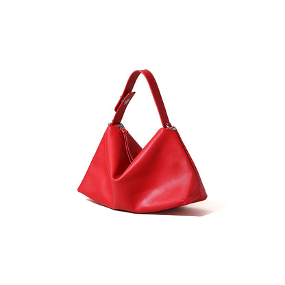 Minimal Leather Cosmetic Shoulder Bag