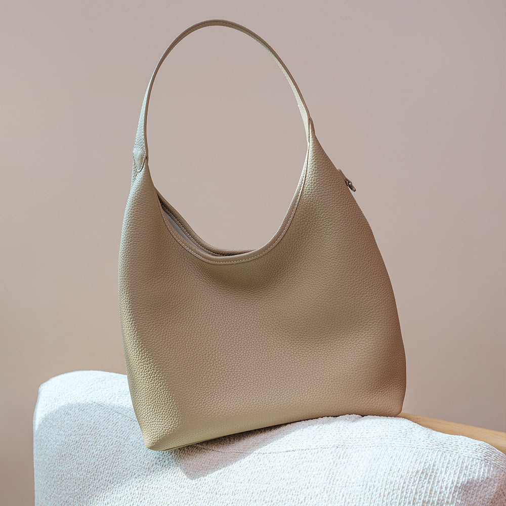 Large Leather Underarm Bag