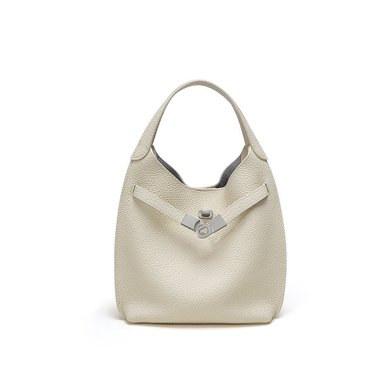 Leather Top-Handle Crossbody