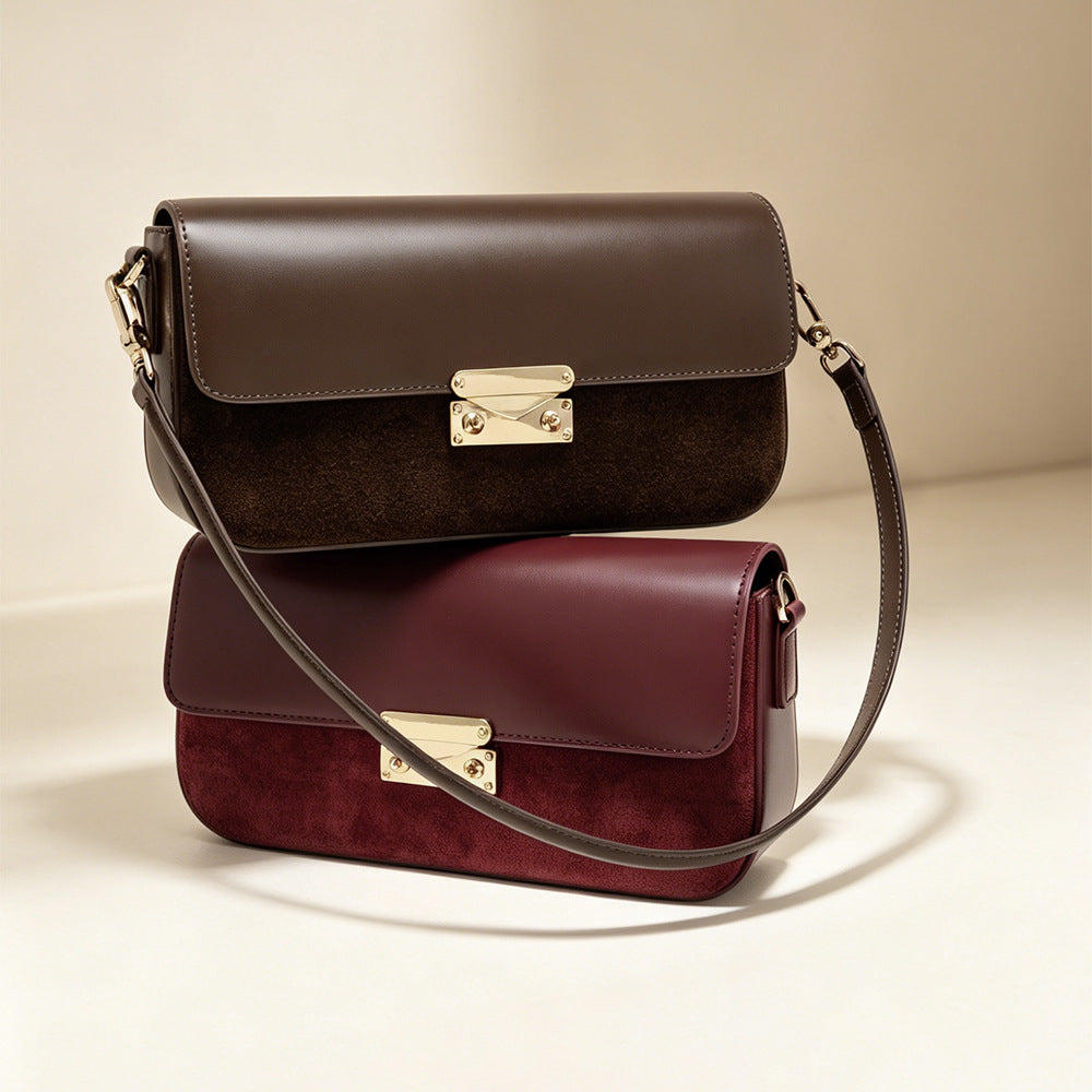 Leather Baguette Phone Bag