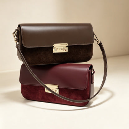 Leather Baguette Phone Bag