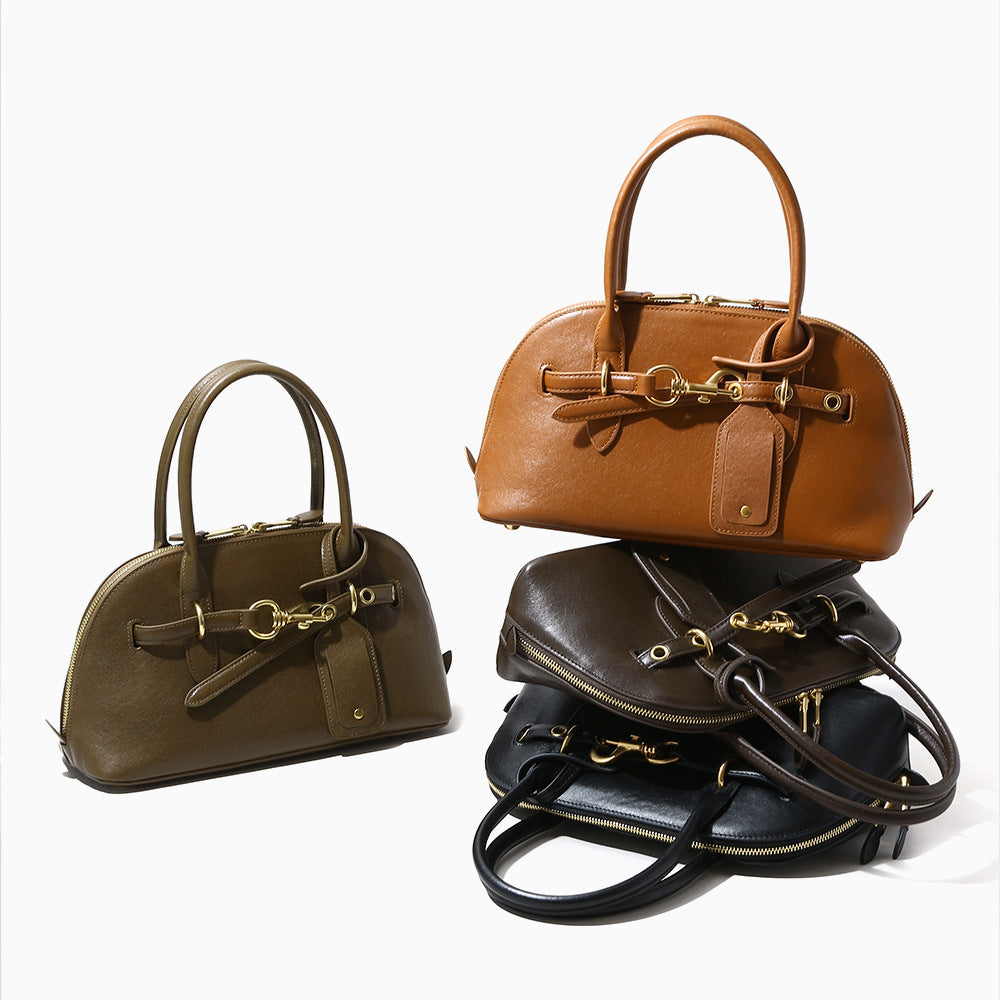 Large Leather Crossbody Tote