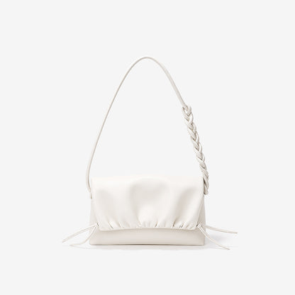 Pleated Leather Cloud Bag