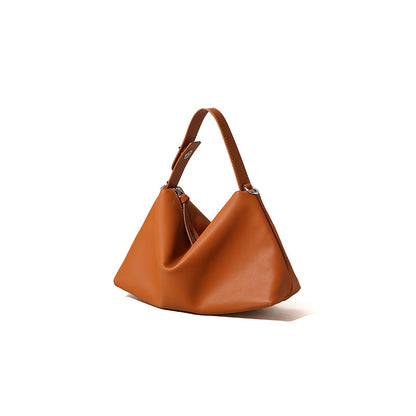 Minimal Leather Cosmetic Shoulder Bag
