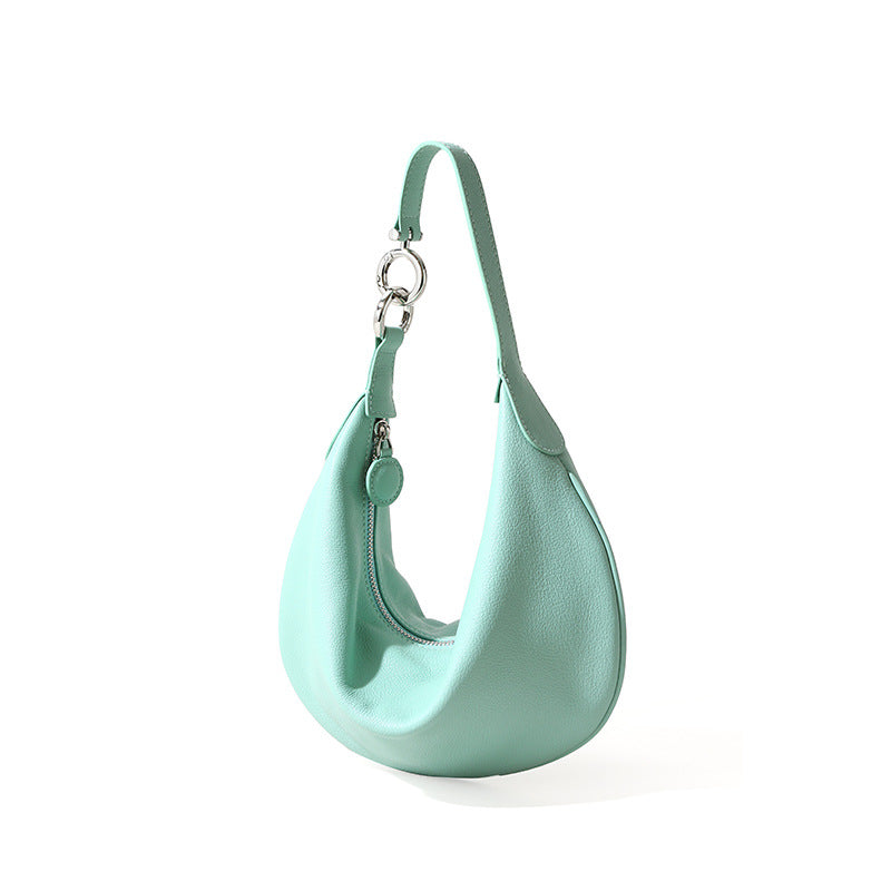 Leather Dumpling Shoulder Bag