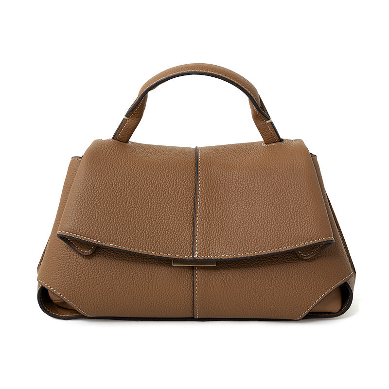 Minimal Top-Handle Crossbody Bag