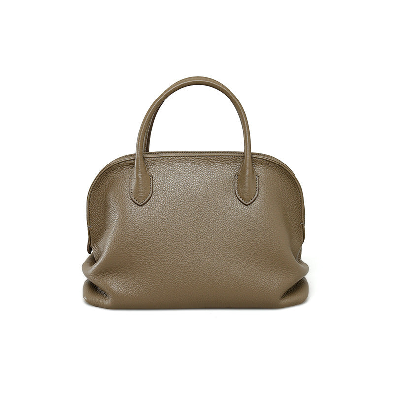 Large Leather Boston Bag