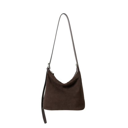 Vintage Leather Bucket Crossbody