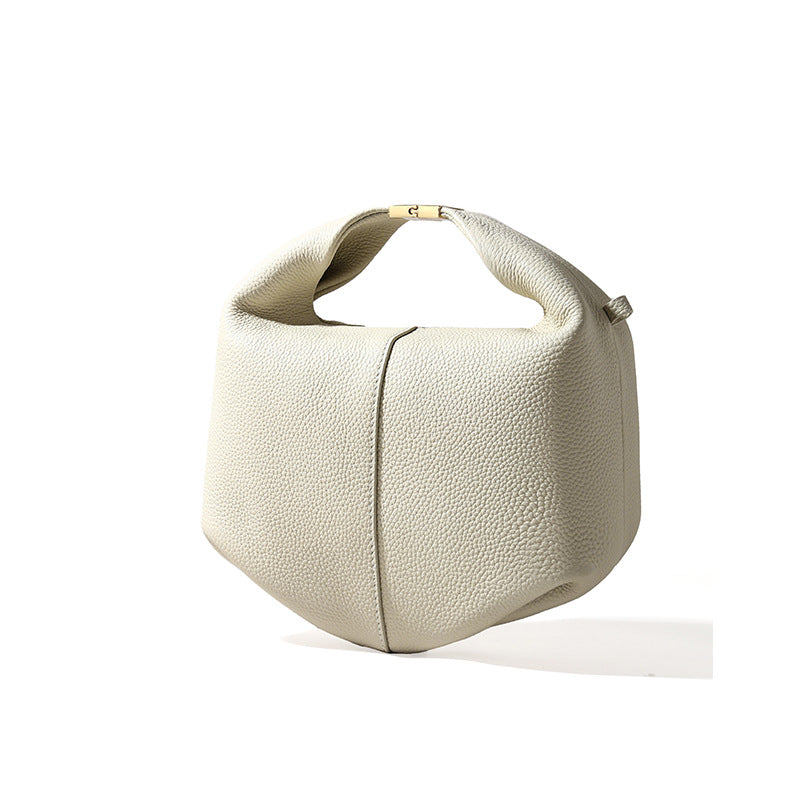 Pebbled Leather Bento Handbag