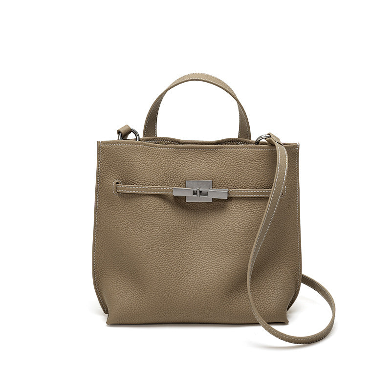 Classic Leather Top-Handle Bag