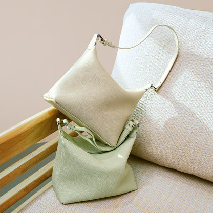 Leather Underarm Handbag