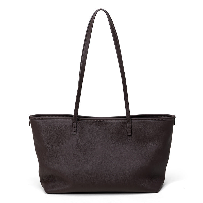 Large Leather Underarm Tote