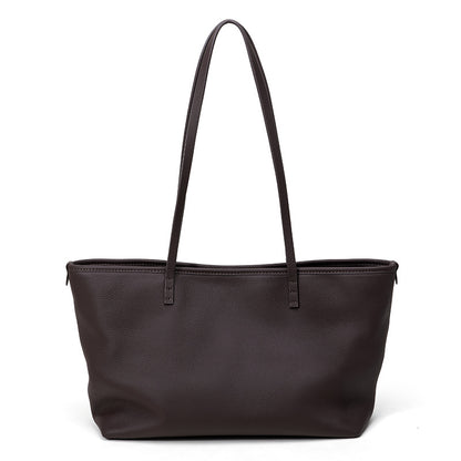 Large Leather Underarm Tote