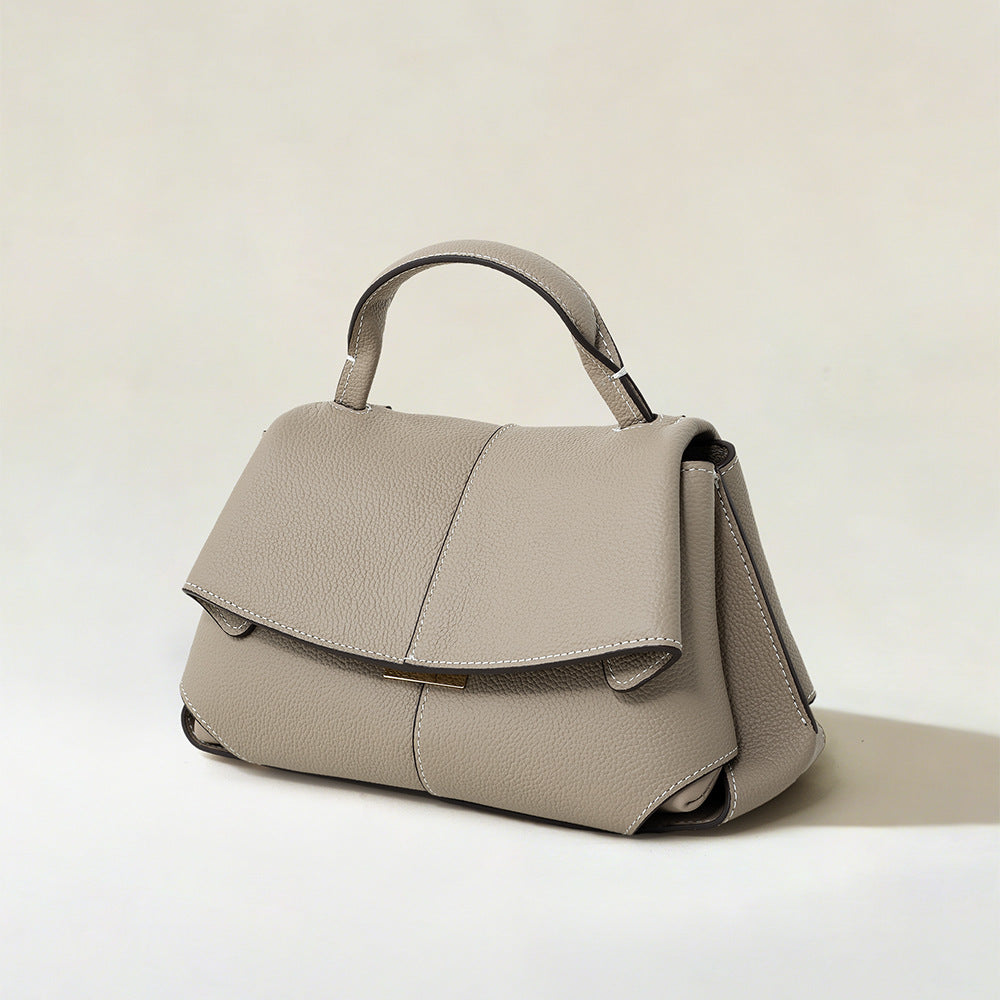 Minimal Top-Handle Crossbody Bag