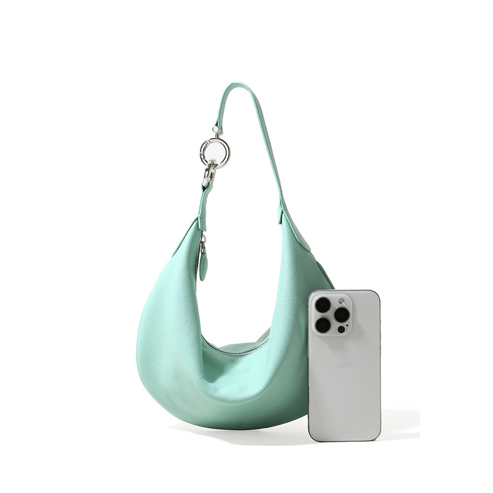 Leather Dumpling Shoulder Bag
