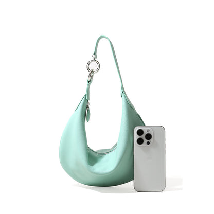 Leather Dumpling Shoulder Bag
