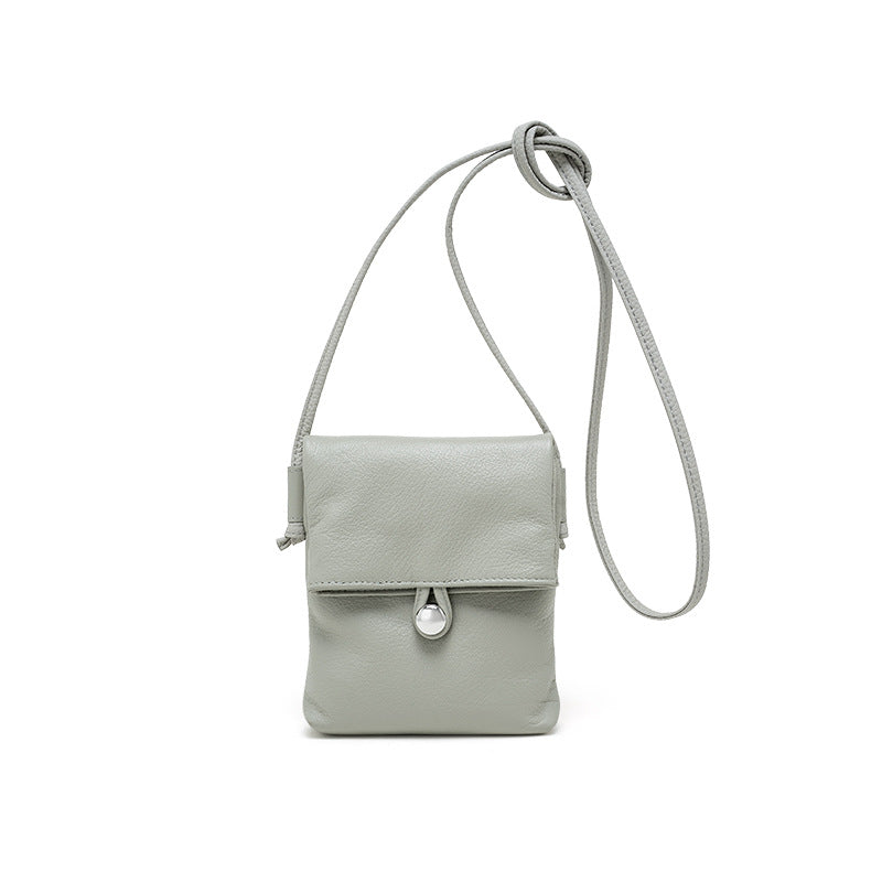 Mini Vertical Leather Phone Bag
