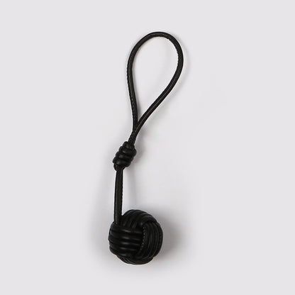 Knitted Pom-Pom Bag Charm