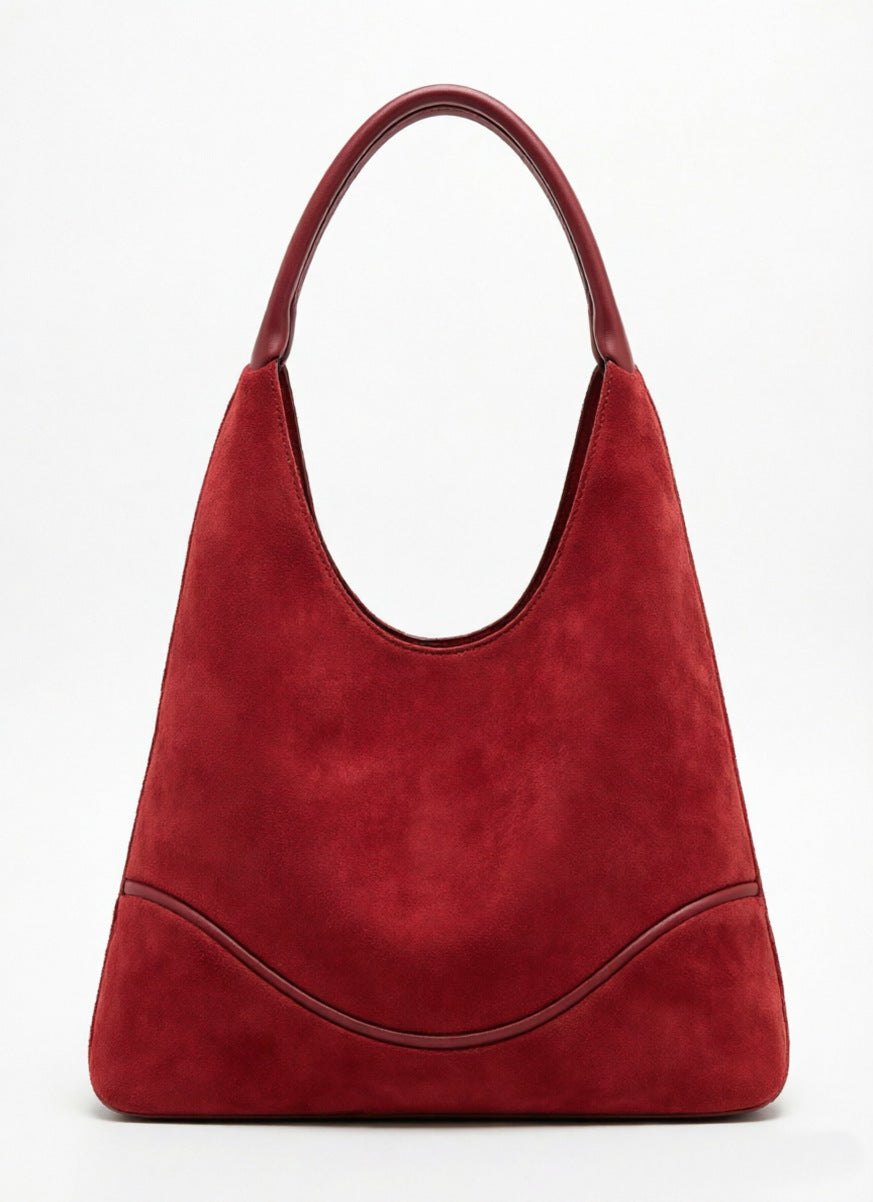 Nubuck Underarm Handbag