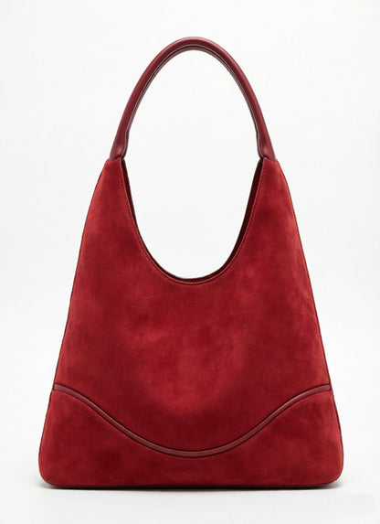 Nubuck Underarm Handbag