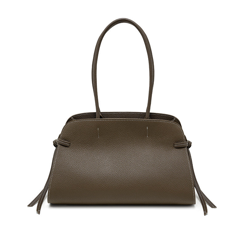 Large Leather Tote Handbag