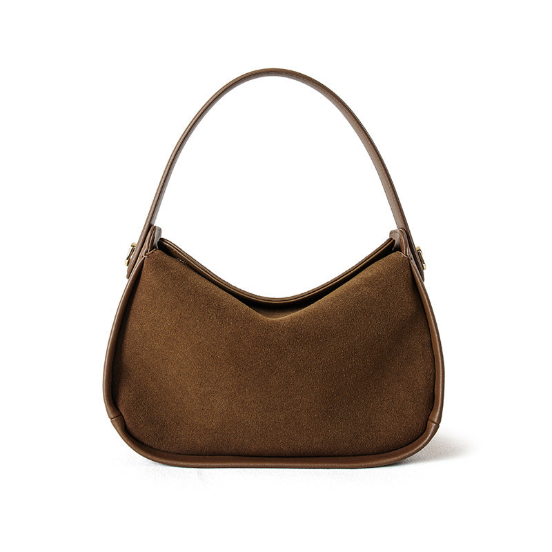 Nubuck Leather Dumpling Bag