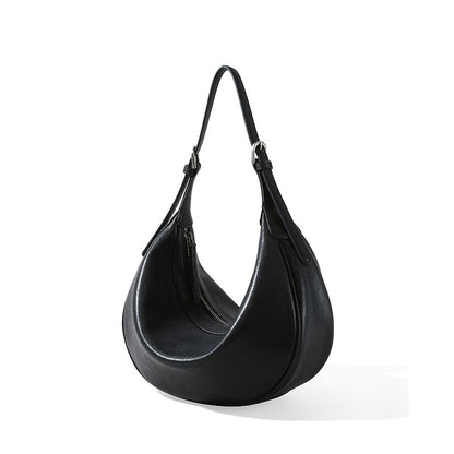 Vegetable-Tanned Leather Dumpling Bag