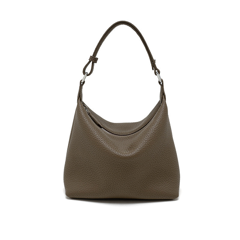 Leather Underarm Handbag