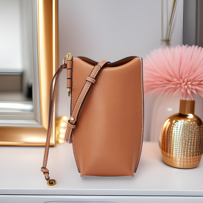 Mini Vintage Leather Phone Crossbody
