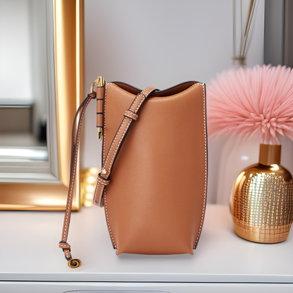 Mini Vintage Leather Phone Crossbody