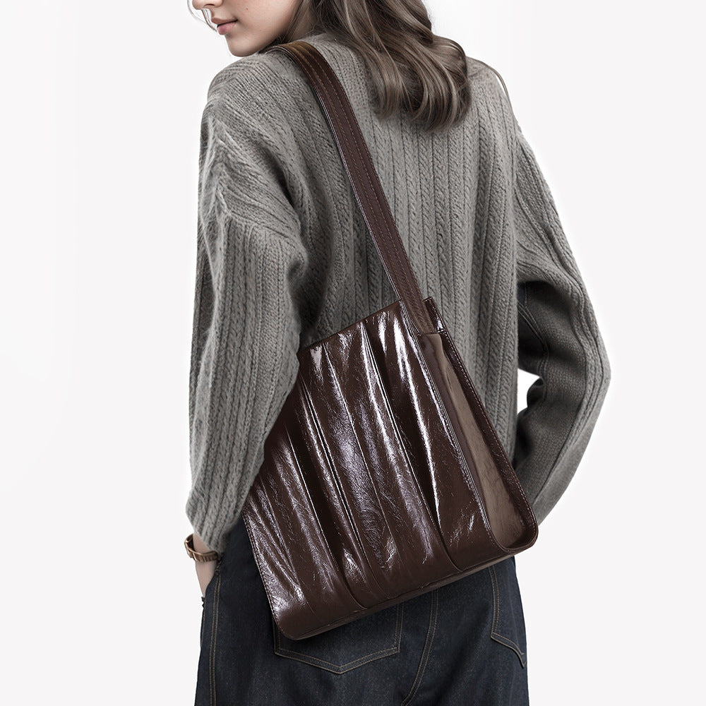 Waxed Leather Tote