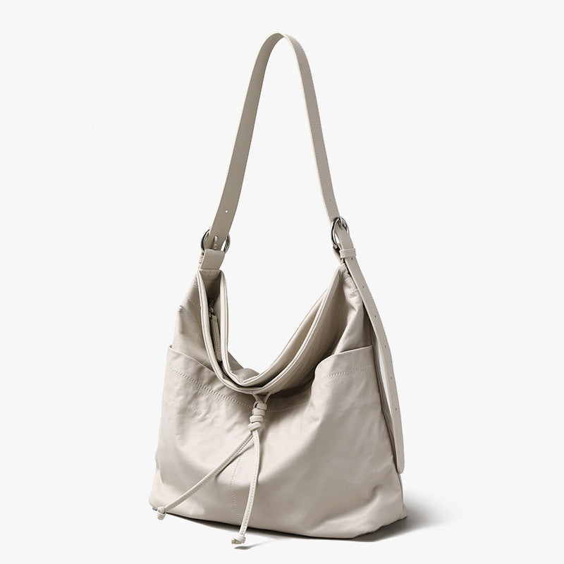 Cowhide Leather Shoulder Tote