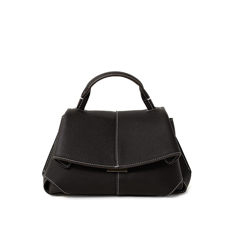 Minimal Top-Handle Crossbody Bag